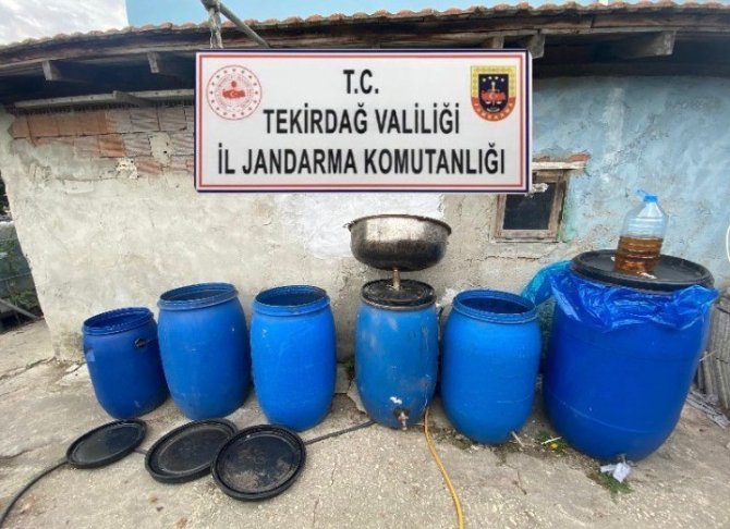 Tekirdağ Jandarmasından Kaçak İçkiye Geçit Yok