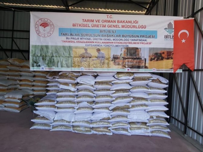 Bitlisli Çiftçilere Sertifikalı Buğday Tohumu