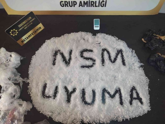 Hatay’da 1 Kilo 640 Gram Metamfetamin Ele Geçirildi