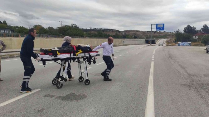 D100’de Kamyonun Çatptığı Yaşlı Adam Ağır Yaralandı