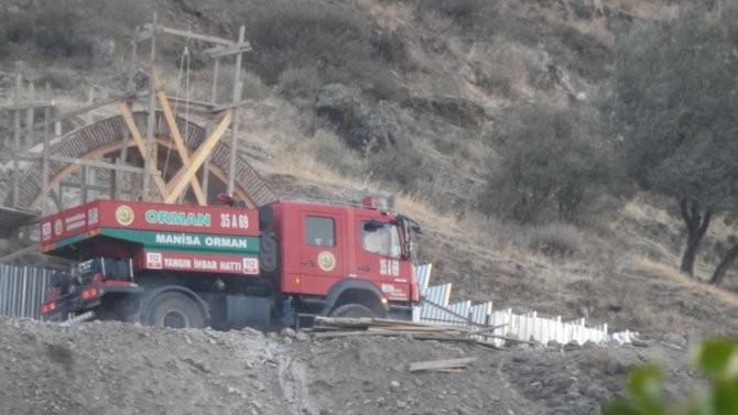 Spil Dağı’nda Korkutan Yangın