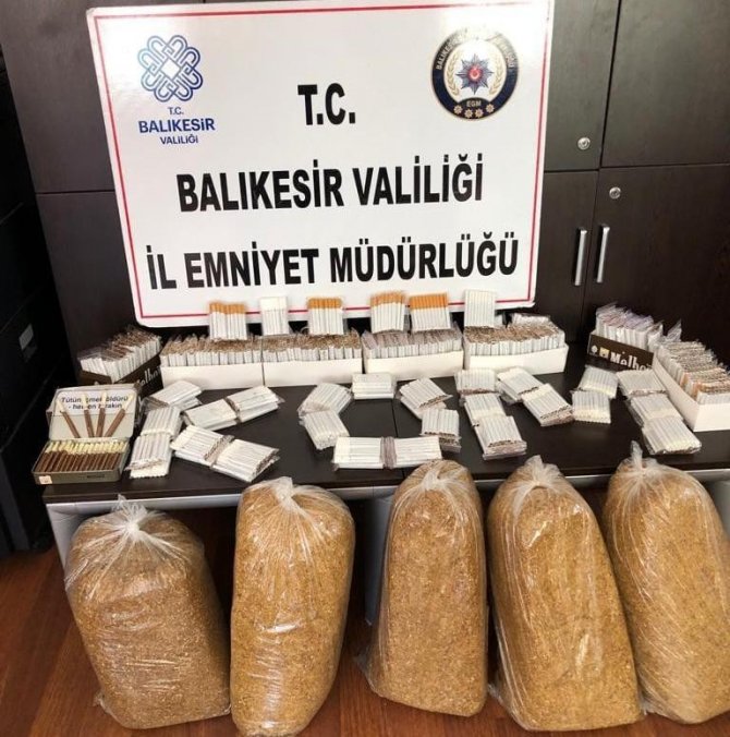 Balıkesir’de Polisten Uyuşturucu Ve Kaçak Tütün Operasyonu