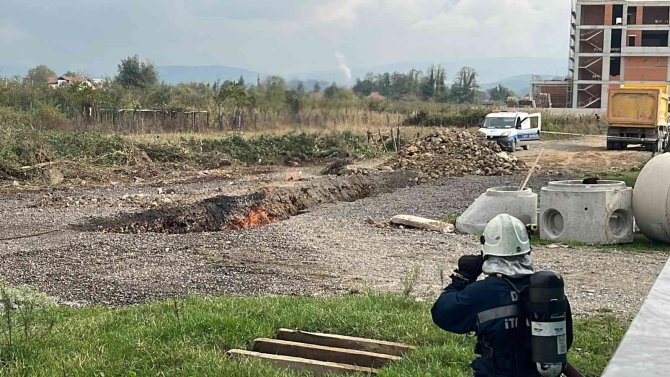 Düzce’de Doğal Gaz Boru Hattında Patlama Meydana Geldi
