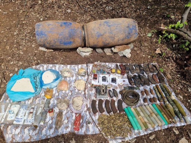 Amanoslar’da Çok Miktarda Patlayıcı Madde Ve Mühimmat Ele Geçirildi