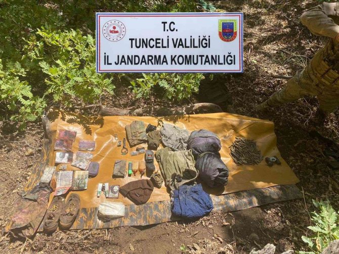 Tunceli’de Teröristlerin İnlerine Girildi