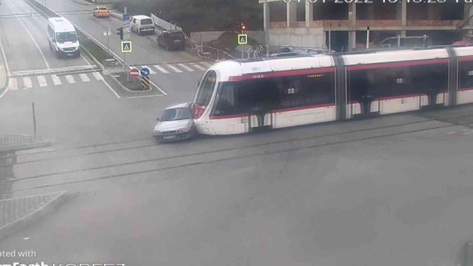 Samsun’da İlginç Kazalar Kamerada