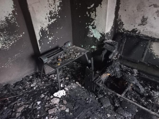 Sinop’ta Apartman Dairesinde Yangın