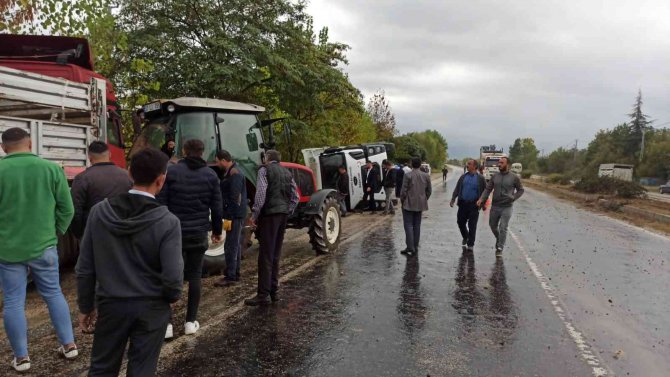 Kastamonu’da Kamyon İle Tır Çarpıştı: 1 Yaralı
