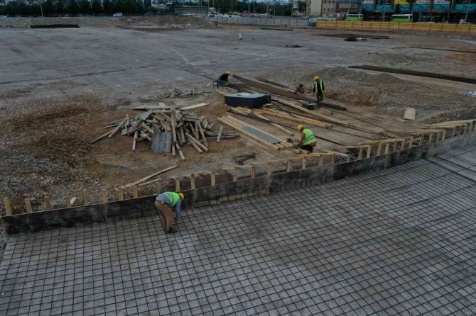 Milli İ̇rade Meydanı’nda Temel Demir İmalatı Yapıldı