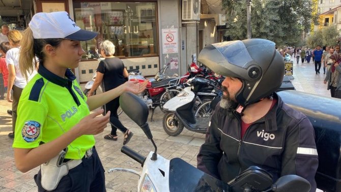 Trafiğe Kapalı Alanda Motosiklet Kullanan Sürücülere Cezai İşlem Uygulandı