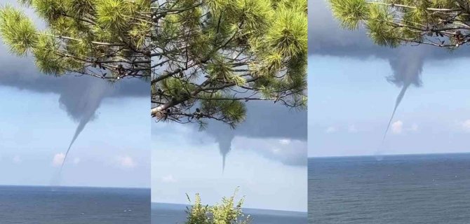 Bartın’ın Kurucaşile İlçesinde Hortumlar Oluştu