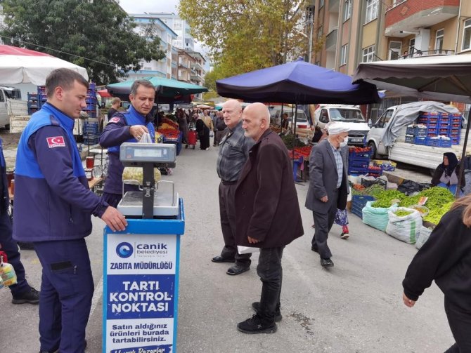 Canik’te Semt Pazarları Denetlendi