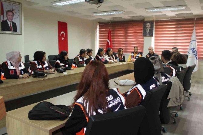 Destek Afad Gönüllülerinin Eğitimi Başladı