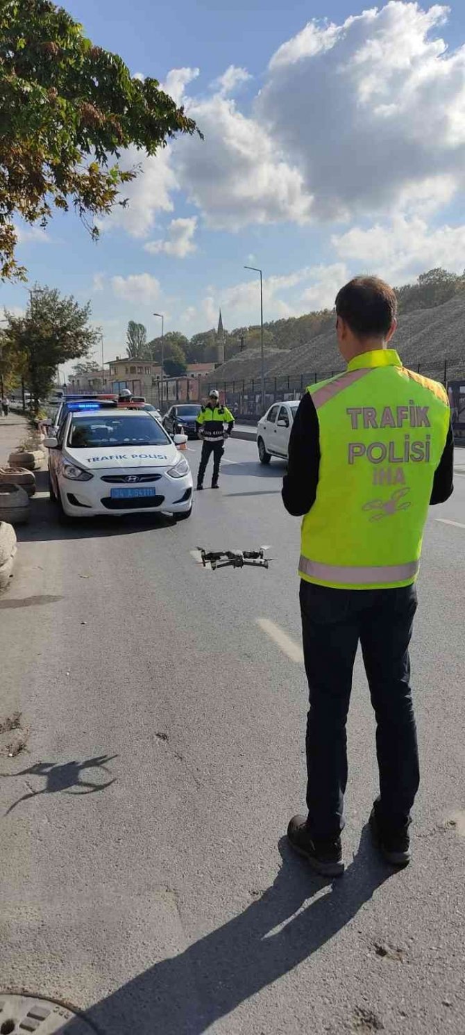 Fatih’te Dron Destekli Trafik Denetimi: Kurallara Uymayan Sürücülere Ceza Yağdı