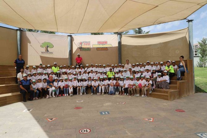 Trafik Eğitim Parkında Eğitimler Devam Ediyor