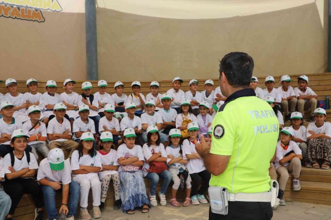 Trafik Eğitim Parkında Eğitimler Devam Ediyor