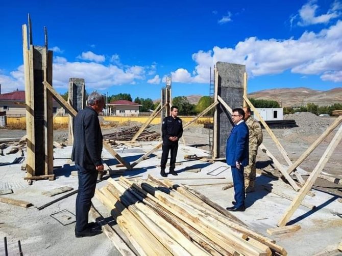 Kaymakam Nasır İnşaatı Devam Eden Aile Destek Merkezi’ni Ziyaret Etti