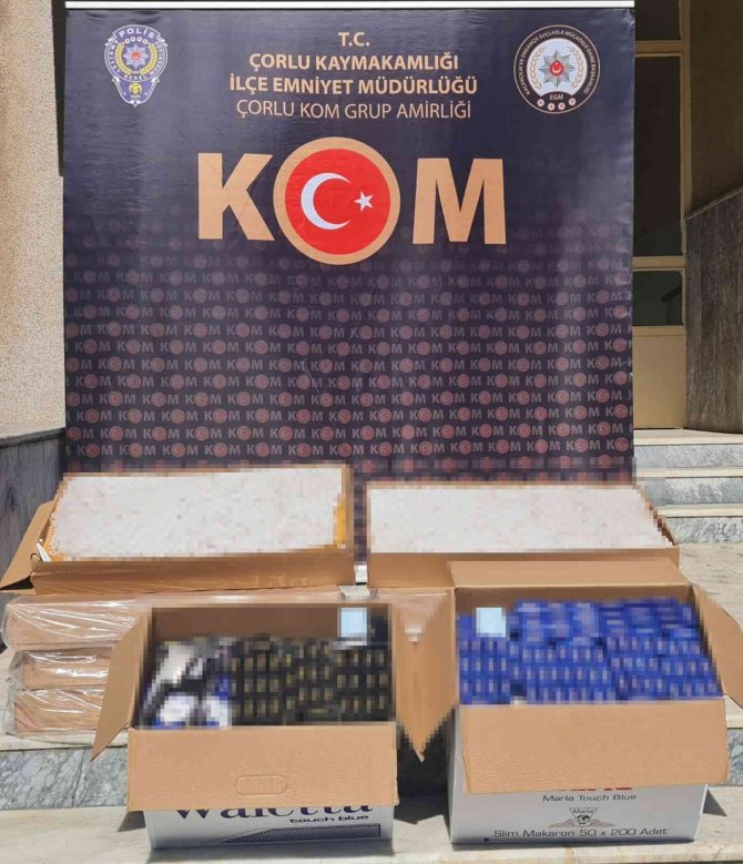 Tekirdağ’da Tütün Ve Makaron Operasyonu