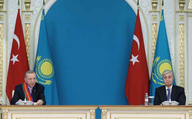 Cumhurbaşkanı Erdoğan: "Kazakistan İle Orta Koridorun Geliştirilmesi İçin Çalışmalara Devam Edeceğiz”