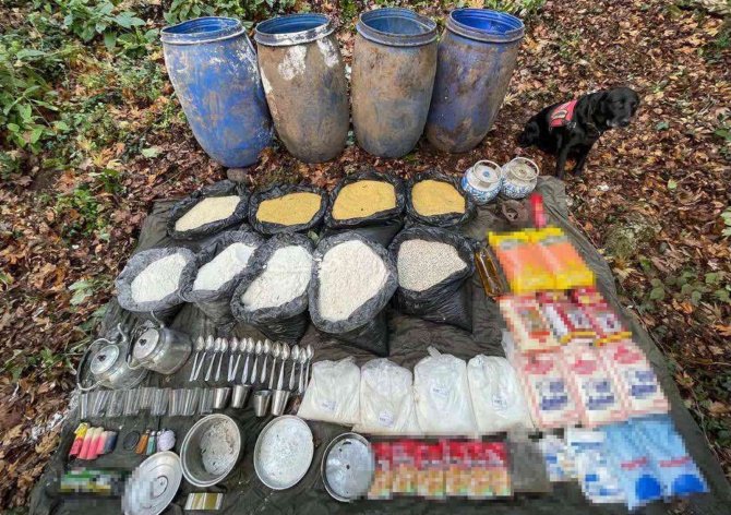 Amanoslar’da Pkk’ya Ait 2 Depoda Çok Sayıda Gıda Maddesi Ele Geçirildi