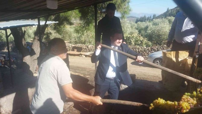 Hatay’da Üzümler "Çalpak Pekmezi"ne Dönüştürüldü