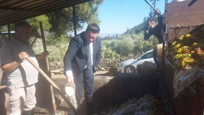 Hatay’da Üzümler "Çalpak Pekmezi"ne Dönüştürüldü