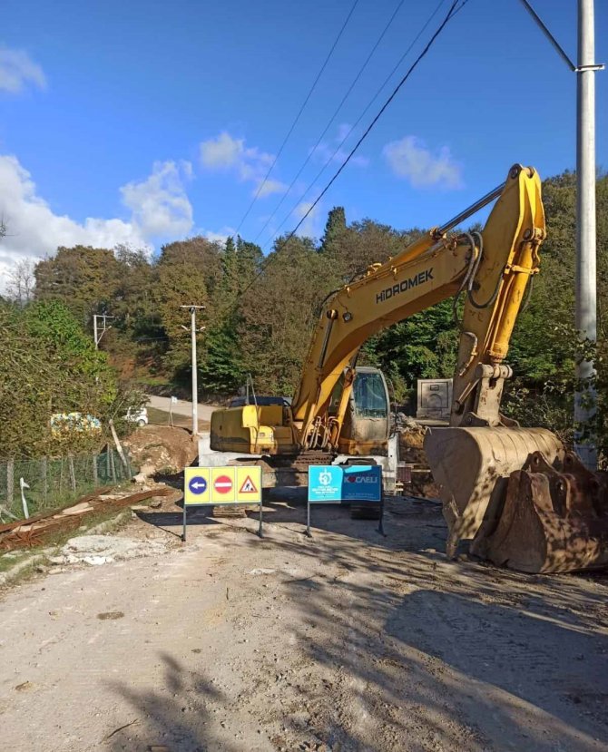 Çubukluosmaniye’de Menfezin Betonarmesi Tamamlandı