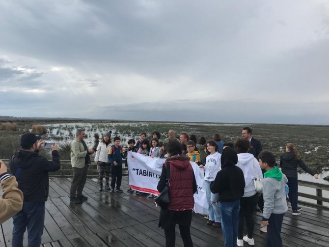 Öğrenciler Deltada Kuş Gözlemledi