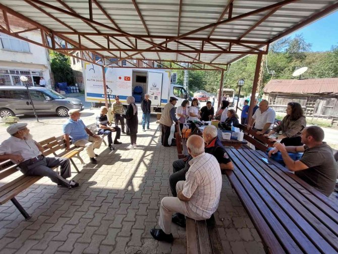 Mobil Sağlık Tarama Aracı İle Kırsal Mahallelerde Hizmet Veriliyor