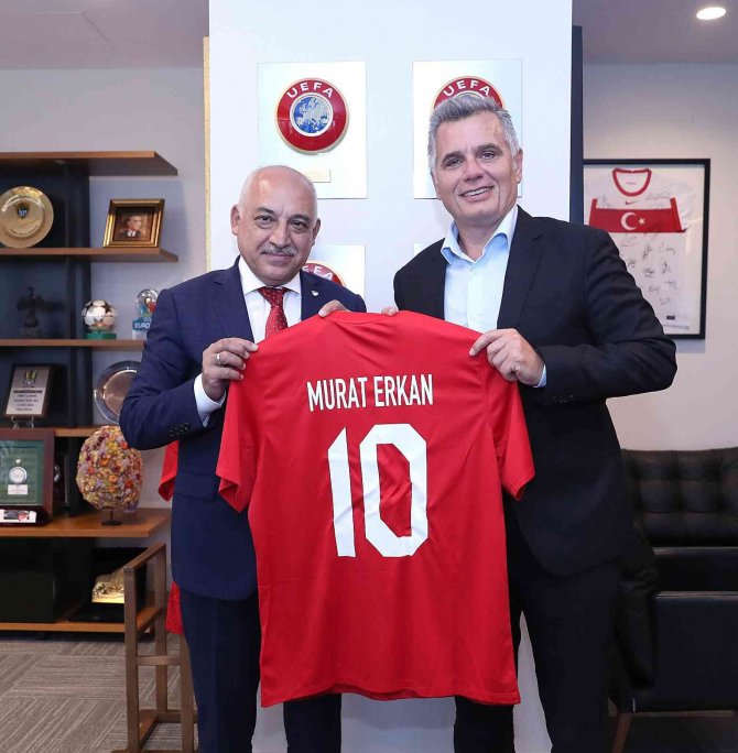 Turkcell Genel Müdürü Murat Erkan, Tff Başkanı Mehmet Büyükekşi’yi Ziyaret Etti