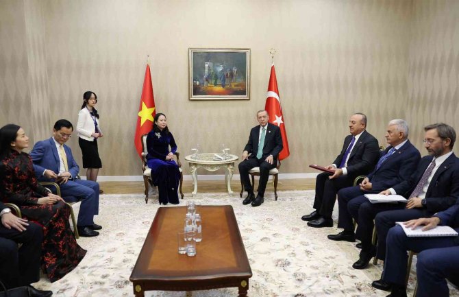 Cumhurbaşkanı Erdoğan, Vietnam Cumhurbaşkanı Yardımcısı Vo Thi Anh Xuan İle Görüştü