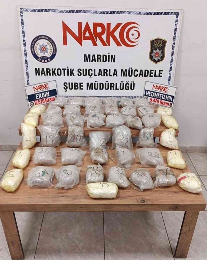 Mardin’de Durdurulan Araçtan 23 Kilogram Uyuşturucu Çıktı