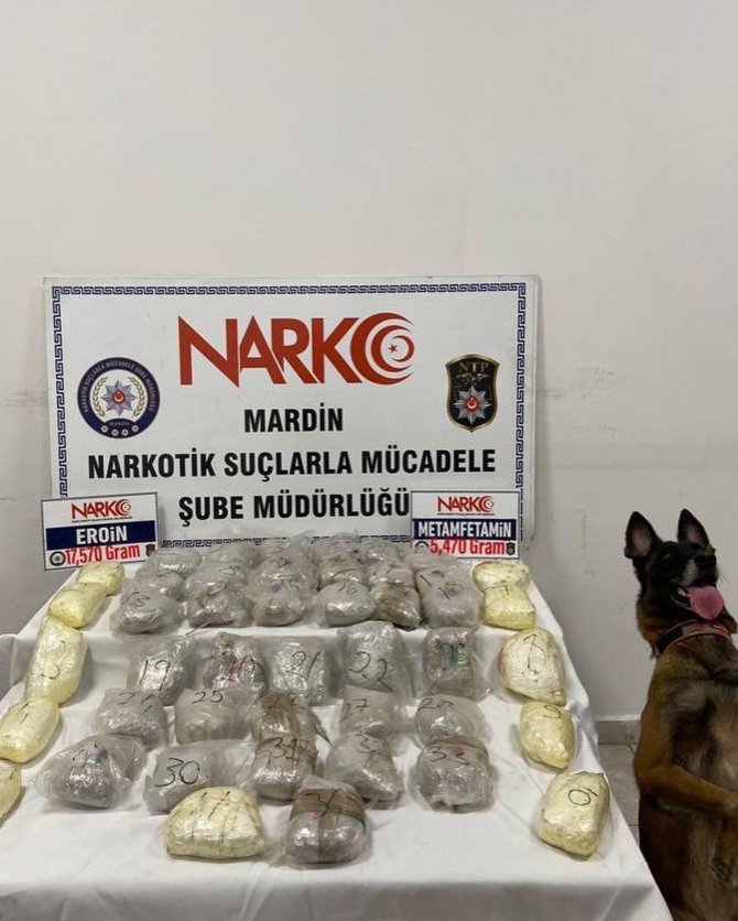 Mardin’de Durdurulan Araçtan 23 Kilogram Uyuşturucu Çıktı