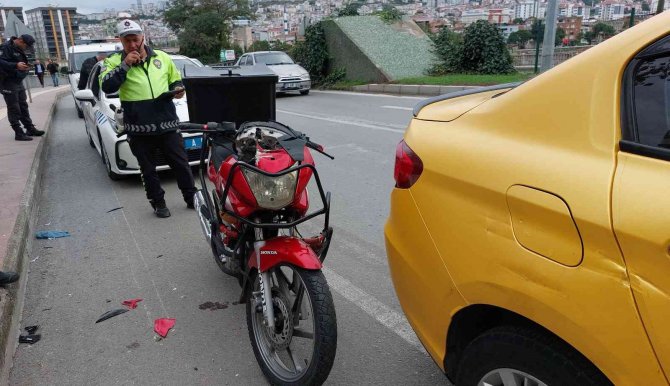 Samsun’da Motosiklet Taksiyle Çarpıştı: 1 Yaralı