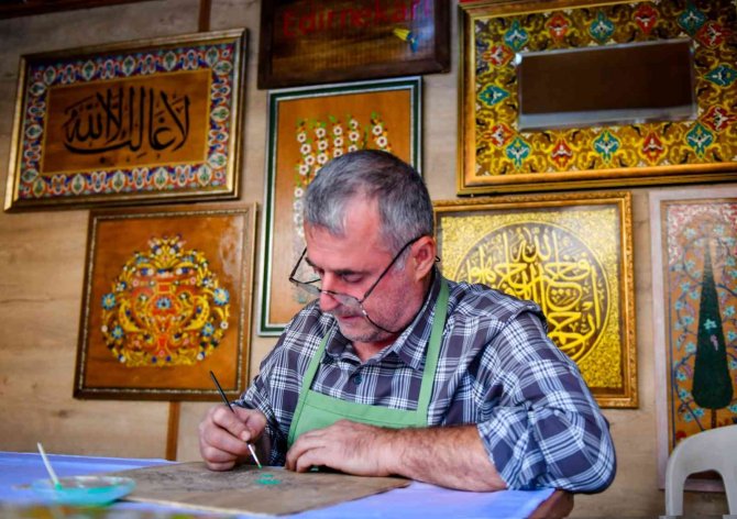 Edirnekâri Tekniğiyle Yapılan El Emeği Ürünler Kardeş Kültürler Festivali’nde Sergileniyor