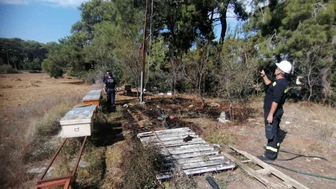 Hırsızların Kestiği Kablo Ormanı Yakıyordu