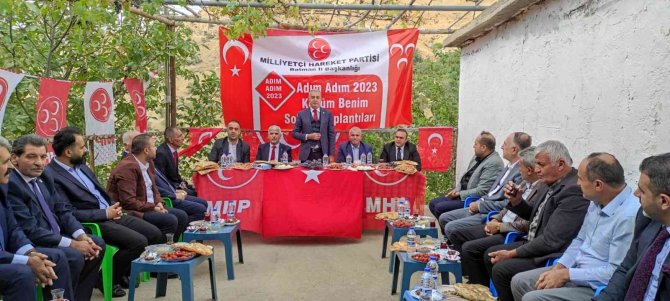 Mhp Heyeti Sason’da Vatandaşlarla Buluştu