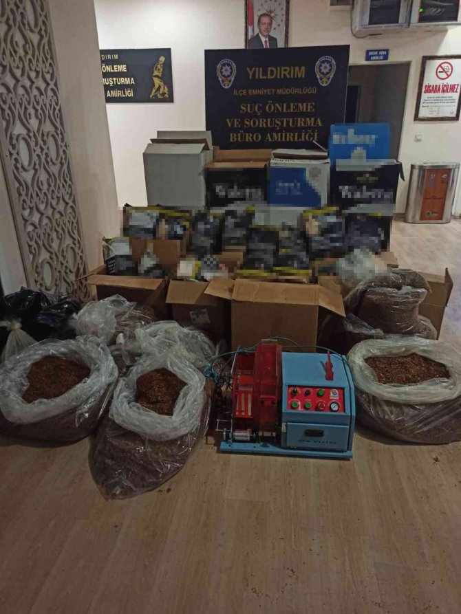 Bursa’da Kaçak Tütün Operasyonu: 1 Gözaltı