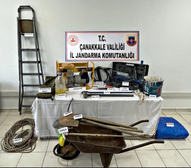 Çanakkale’de İzinsiz Kazıya 2 Gözaltı