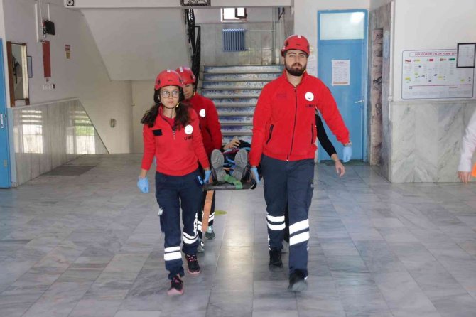 Muğla’da Gerçeği Aratmayan Afet Tatbikatı