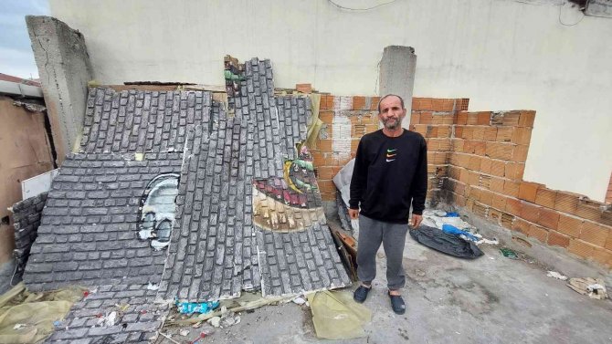 Alkollü Adamın Çatıdan Düştüğü Anlar Kamerada