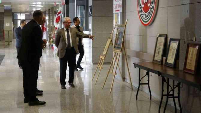 Hakim Ve Savcılardan Kaligrafi Sergisi