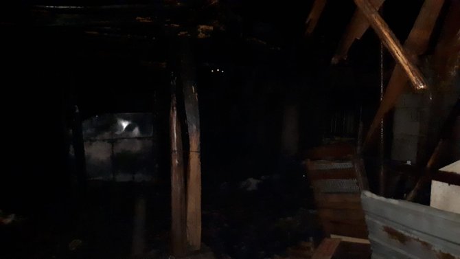 Erdek’te Ağılda Yangın: İ̇ki Koyun Telef Oldu