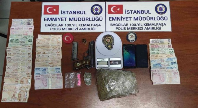 Polis Arama Yapmak İsteyince Silah Çeken Şüpheliden Uyuşturucu Çıktı