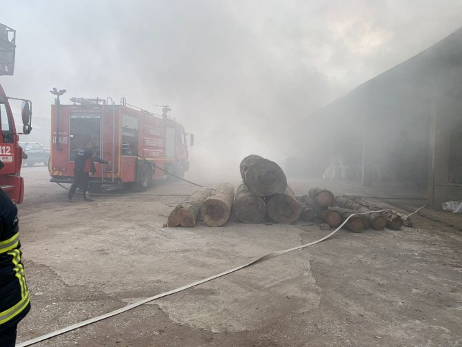 Kereste Fabrikasında Yangın