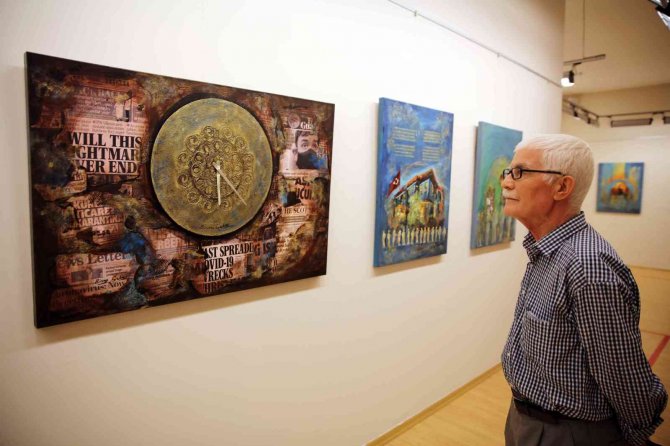 “Zaman Sızlar” Temalı Resim Sergisine Yoğun İlgi