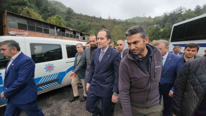 Fatih Erbakan’dan Maden Kazasının Yaşandığı Amasra’ya Ziyaret