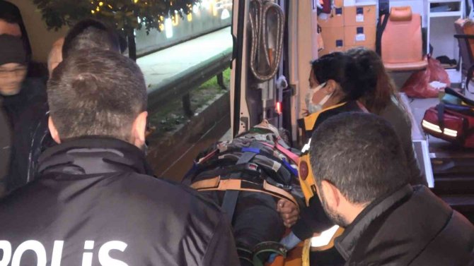 Motosikletten Fırladı, 10 Metreden Aşağı Yuvarlandı