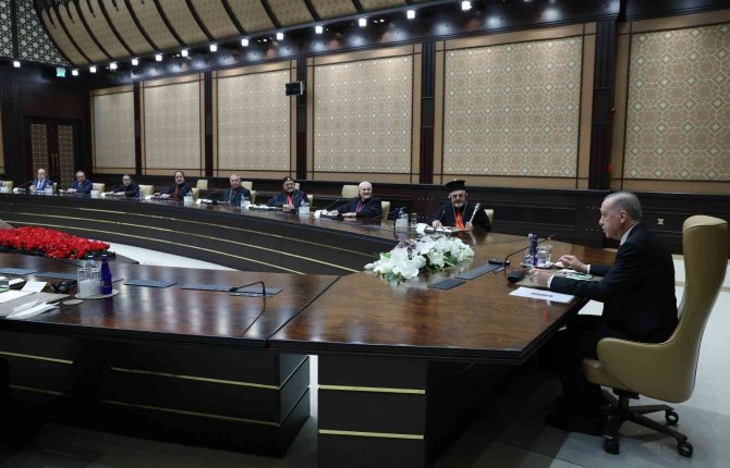 Cumhurbaşkanı Erdoğan, Süryani Katolik Patriği’ni Kabul Etti