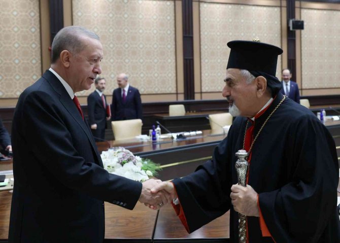 Cumhurbaşkanı Erdoğan, Süryani Katolik Patriği’ni Kabul Etti
